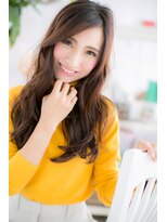 ミック ヘアアンドビューティー 大山店(miq  Hair&Beauty)&nbsp;暗髪グレージュカラーアシンメトリー大人こなれヘアa1