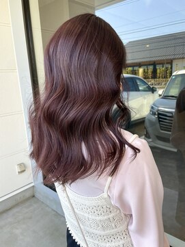 ナンバー(number+) 20代30代40代ブリーチなしモーブカラーくびれミディ