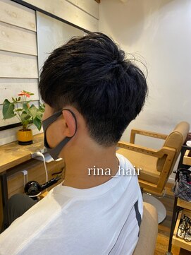 ロレ バトヘアー 下北沢(lore bat.hair) メンズカット/刈り上げ/ツーブロ/かきあげ前髪/メンズショート