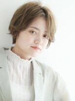アトリエコア(Atelier Coa)&nbsp;大人可愛い20代30代透明感前下がりショートボブ丸みショート