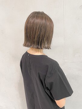 ハルキ ミナト ジャパン オオサカ(HARUKI MINATO japan OSAKA) 切りっぱなしボブ 20代30代40代ヘア 小顔 大阪ボブ 梅田