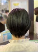 セシルカット ブルーブラック 20代 マッシュショート 7