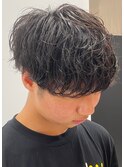 波巻きパーマ