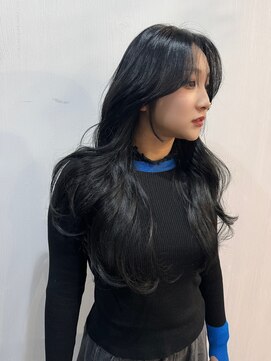 オリジンアド(ORIGIN+) navy black / レイヤーカット