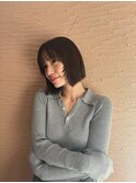 顔まわりレイヤーボブ