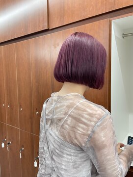 ニコ トウキョウ 渋谷(nico TOKYO) くびれボブ/切りっぱなし/結べるボブ/ピンクラベンダー