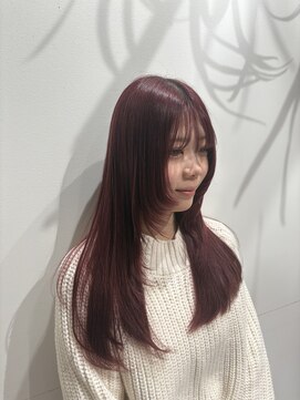 ゼストララ(ZEST Lara) レッドカラー×顔周りレイヤー【aika】