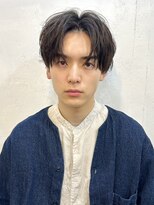 ファルベ(Farbe)&nbsp;韓国マッシュ/スペインカール/スパイキーショートブルーブラック