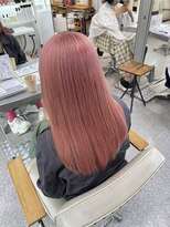 ヘアー アレス(hair ales)&nbsp;ピンクカラー/ダブルカラー/エフェクトブリーチ/ピンクベージュ