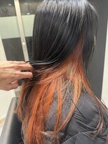 ガーベラ(gerbera)&nbsp;オレンジ×インナーカラー×ブリーチ