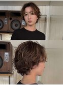 ニュアンスボブパーマブードルパーマフェザーパーマ前髪パーマ