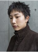 アップバングメンズショートスパイキーショートメンズパーマ