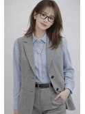 【オフィスカジュアルに】知的抜け感女優ロング