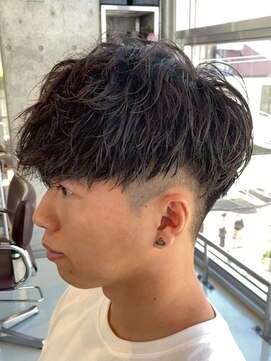 ベル 桑名(BHEL) 桑名ツイストスパイラルパーマレットヘアマッシュウルフカット