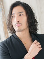 モッズヘアメン 札幌月寒店(mod's hair men) センターパート伸ばしかけスパイラルパーマ韓国ヘアr札幌月寒