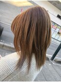 ハイライトカラー,白髪ぼかし,デザインカラー,ベージュ【草加】