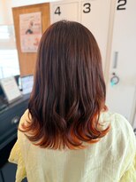 アウラヘアーサロン(aura hair salon)&nbsp;オレンジインナーカラー