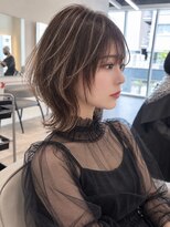ダブルトーキョー シブヤ(W-TOKYO SHIBUYA) ハイライトハッシュカット×ネオウルフ20代30代40代