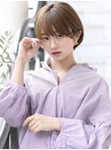 【大人かわいい小顔スリークボブローライト20代30代40代】