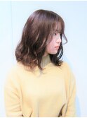 一気にハイブリーチを暗めのパープル系にトーンダウン