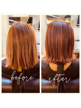 アックスピュア(axe pure) オレンジカラー×ミディアム