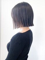 ゴーズゴードットビー 吉祥寺(go s go .b)&nbsp;ぱつっとイヤリングベージュミニボブ