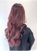 ピンクブラウングラデーション