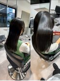 髪質改善ストレート×ロングヘア