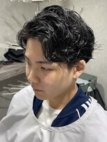 ロワジール(Loisirs)&nbsp;緩め七三パーマ