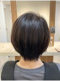 大人ショートボブヘアー