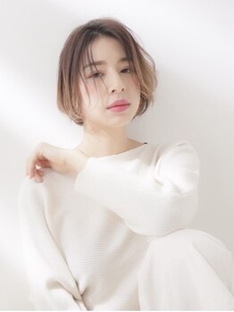 オーブ フォー ヘアー(AUBE for hair)の写真/透明感×艶感たっぷりのイルミナカラーで理想の色味を実現◎最旬カラーで周りと差がつくスタイルに♪