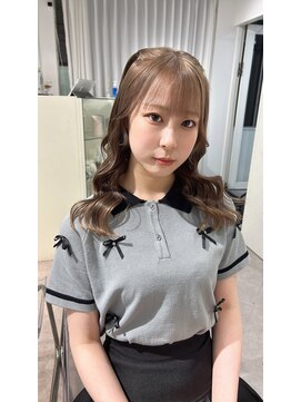 ユーフォリア 渋谷グランデ(Euphoria SHIBUYA GRANDE) ミルクティーグレージュ　グレージュ　ハーフツイン　ヘアメ