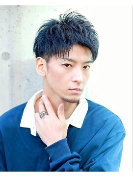 リップス レイ ギンザ(LIPPS Ray GINZA) ブルーブラックショート　サイドパート