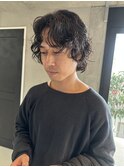 メンズパーマ_メンズボブパーマ_メンズウルフパーマ