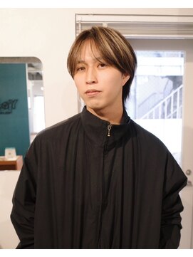 ヨー(Yoh-) 【ハイライトカラー/星亘祐】メンズカラー/マッシュウルフ