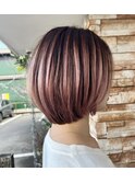 バレイヤージュ　ピンクグラデーション