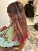 グラデーションカラー　毛先アクセント