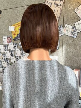 チャオ バイ ミチ(Chao by MICHI) 【ChaoMICHI haruya】オレンジベージュ　ボブ