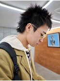スパイキーショート　シャギー外国人風　ナードスタイルシャギー