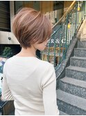 大人ベージュショート