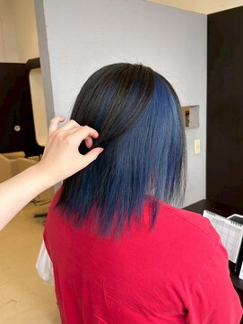ヘアショップエヌアンドエー 久喜 栗橋店(hairshop N&A) 韓国っぽ透明感◎ブルーインナー/ブリーチ/Wカラー/ハイトーン