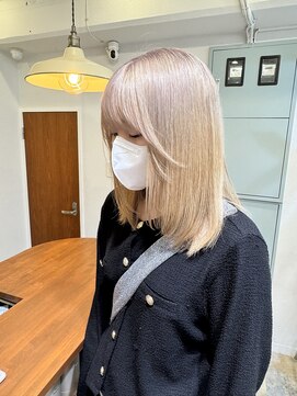 コレット 大宮(collet) ミルクティーベージュ　韓国風レイヤー