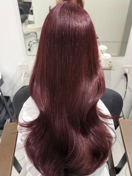 ハピネス 梅田茶屋町店(HAPPINESS) ブリーチなしダブルカラーカシスピンク