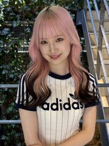 ブームボックス(BOOMBOX)&nbsp;周りと差がつく薄ピンクカラー＋エンドカラー