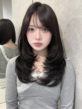 ルームバイシー 新宿(Loom. by Sea) ミニウルフ×アプリコットオレンジ[美髪/韓国]