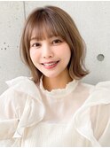 前髪結べるボブ愛されイメチェンナチュラルカールくびれヘア