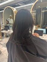 ロンドルピナス 小倉(Lond Lupinus) ミディアムヘア暗めカラー/デザインカラー/フェイスフレーミング