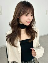 ユーフォリア 新宿店(Euphoria)&nbsp;くびレイヤーエモージュケアカラー似合わせカットシアベージュ