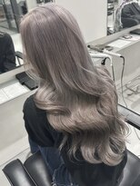 リムレスバイサンク 万代 新潟駅(LIMLESS by cinq)&nbsp;新潟ミルクティーベージュホワイトブロンド顔周りレイヤー韓国◆