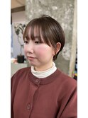 ～酸性縮毛矯正と耳掛けショート～